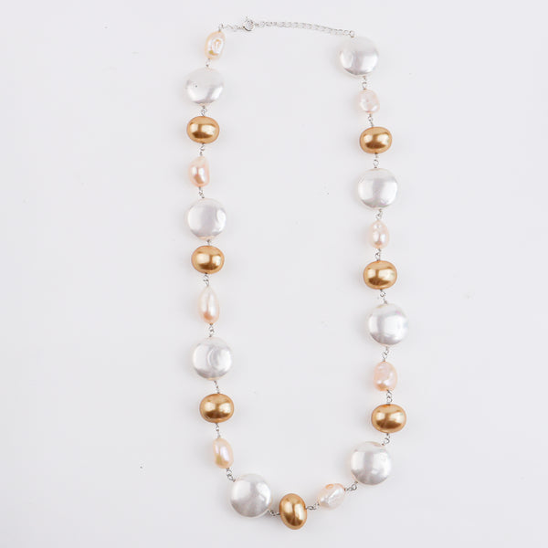 Pearl Silver Ganthan Necklace
