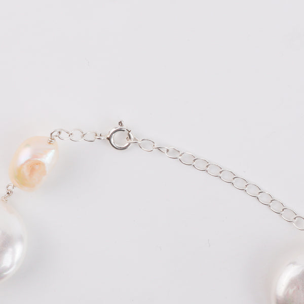 Pearl Silver Ganthan Necklace