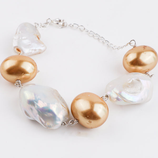 Pearl Silver Ganthan Bracelet