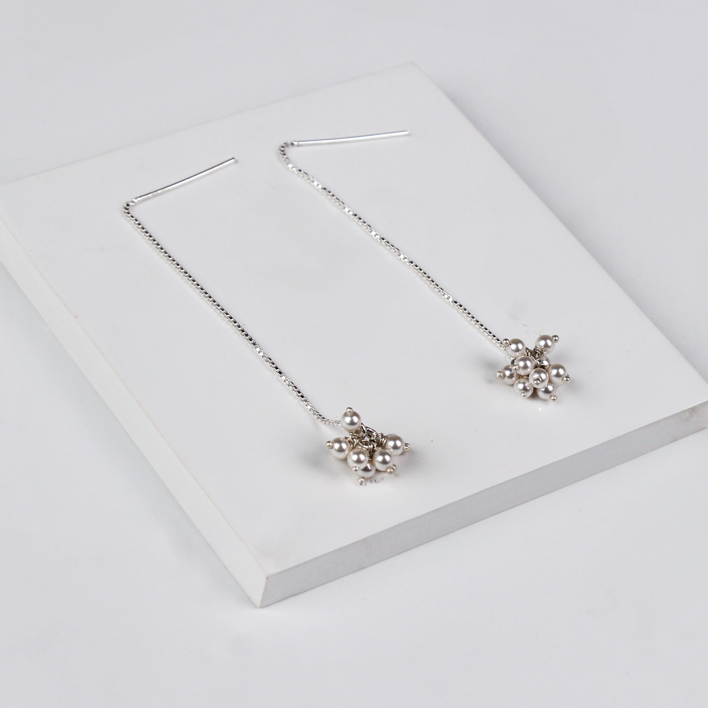 wear Sui Dhaaga Pearl Bunch Earrings for everyday look