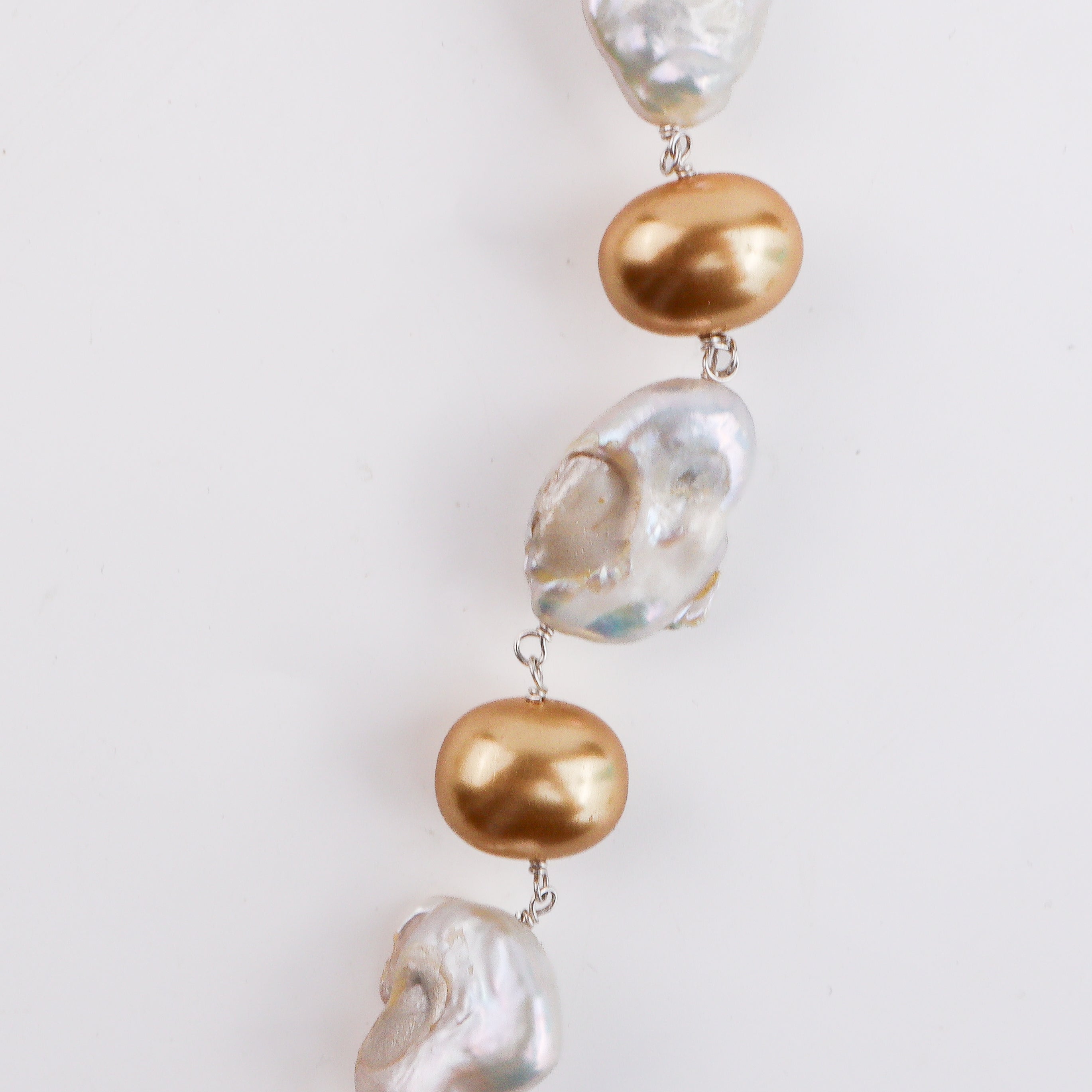 Pearl Silver Ganthan Necklace