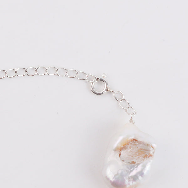 Pearl Silver Ganthan Necklace