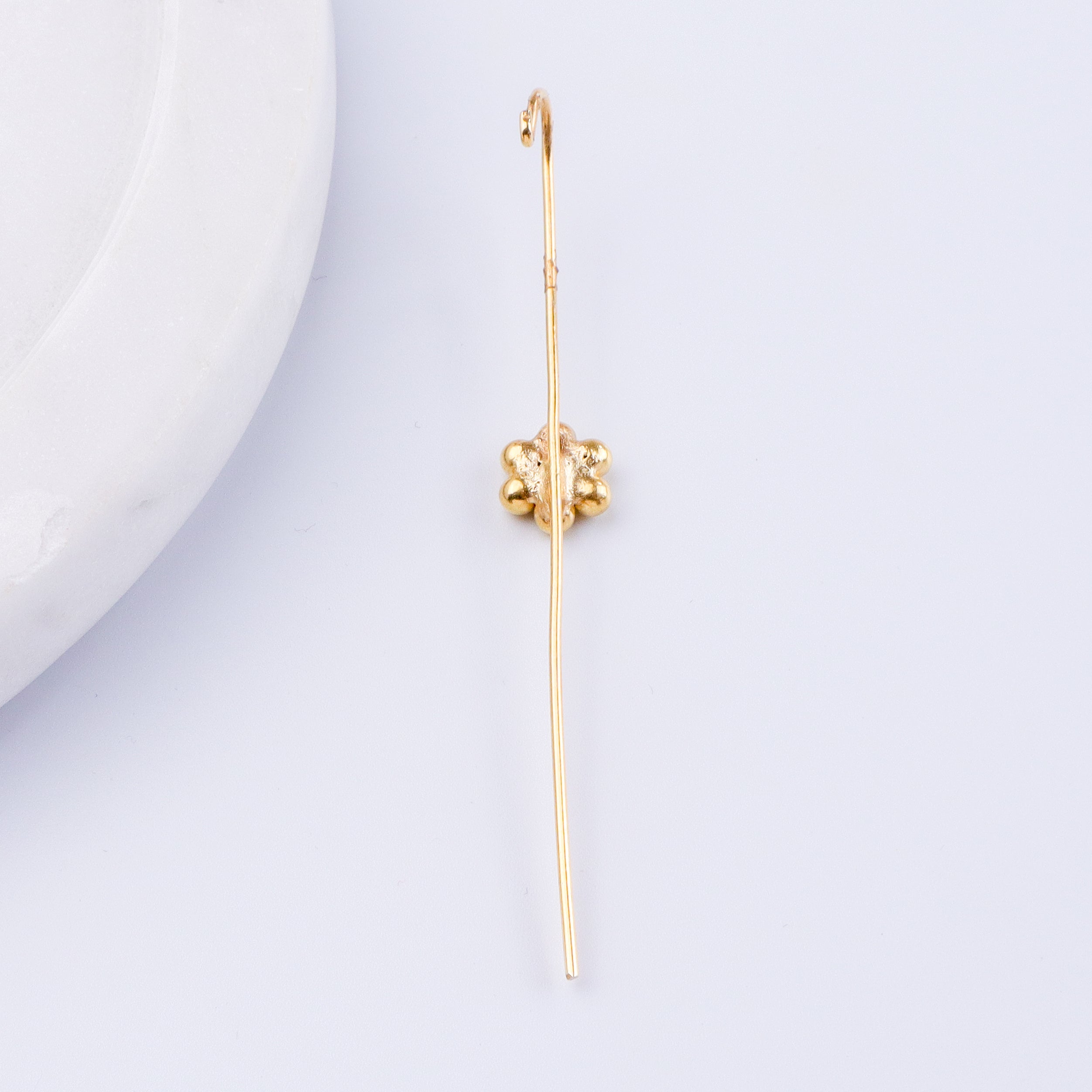 Kudi Motif Single earcuff | 92.5 Silver | 22K Gold Plated