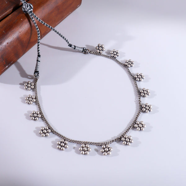Kudi Chain Choker: 15 Motif | 92.5 Sterling Silver