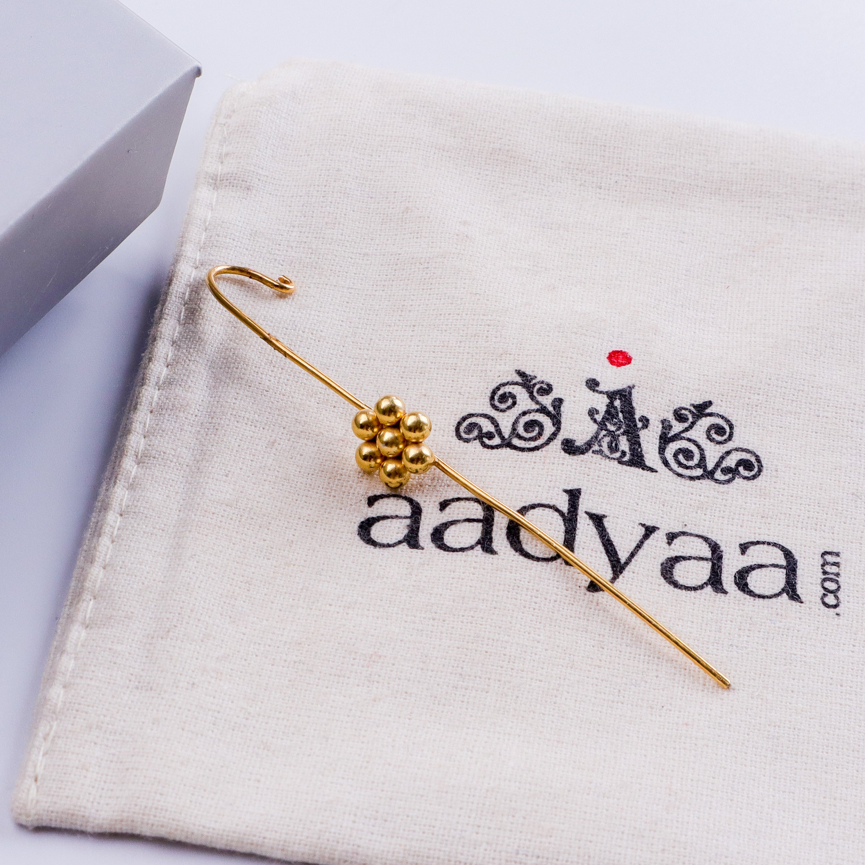 Kudi Motif Single earcuff | 92.5 Silver | 22K Gold Plated