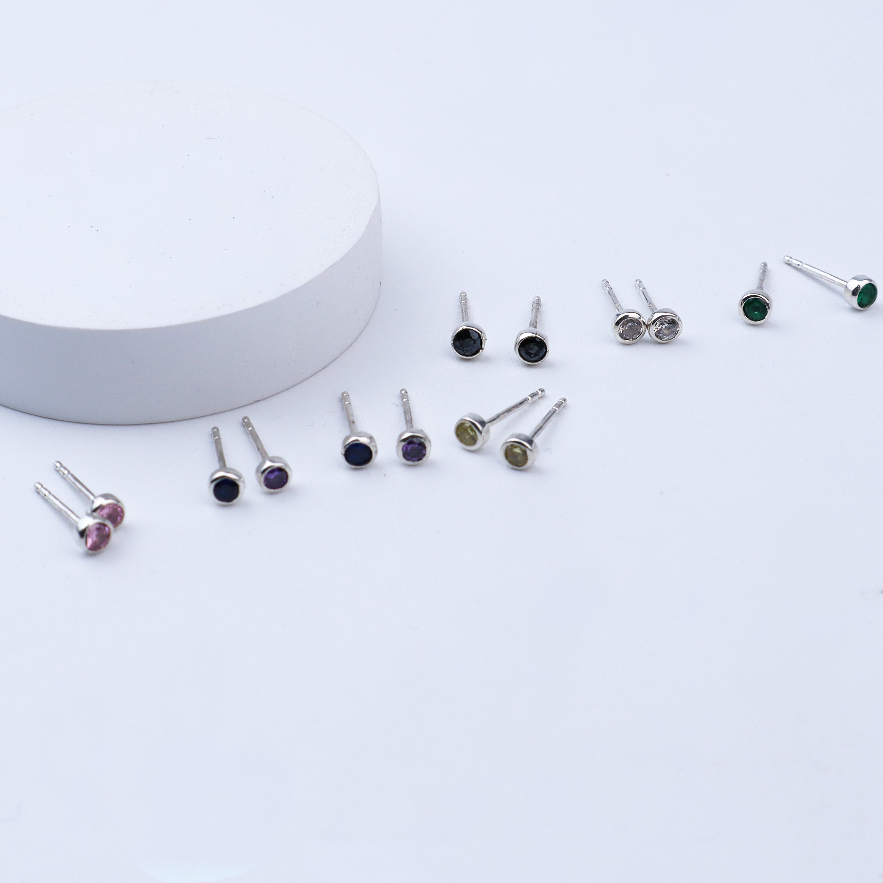 Rainbow Studs Pack : Small | CZ | 92.5 Silver
