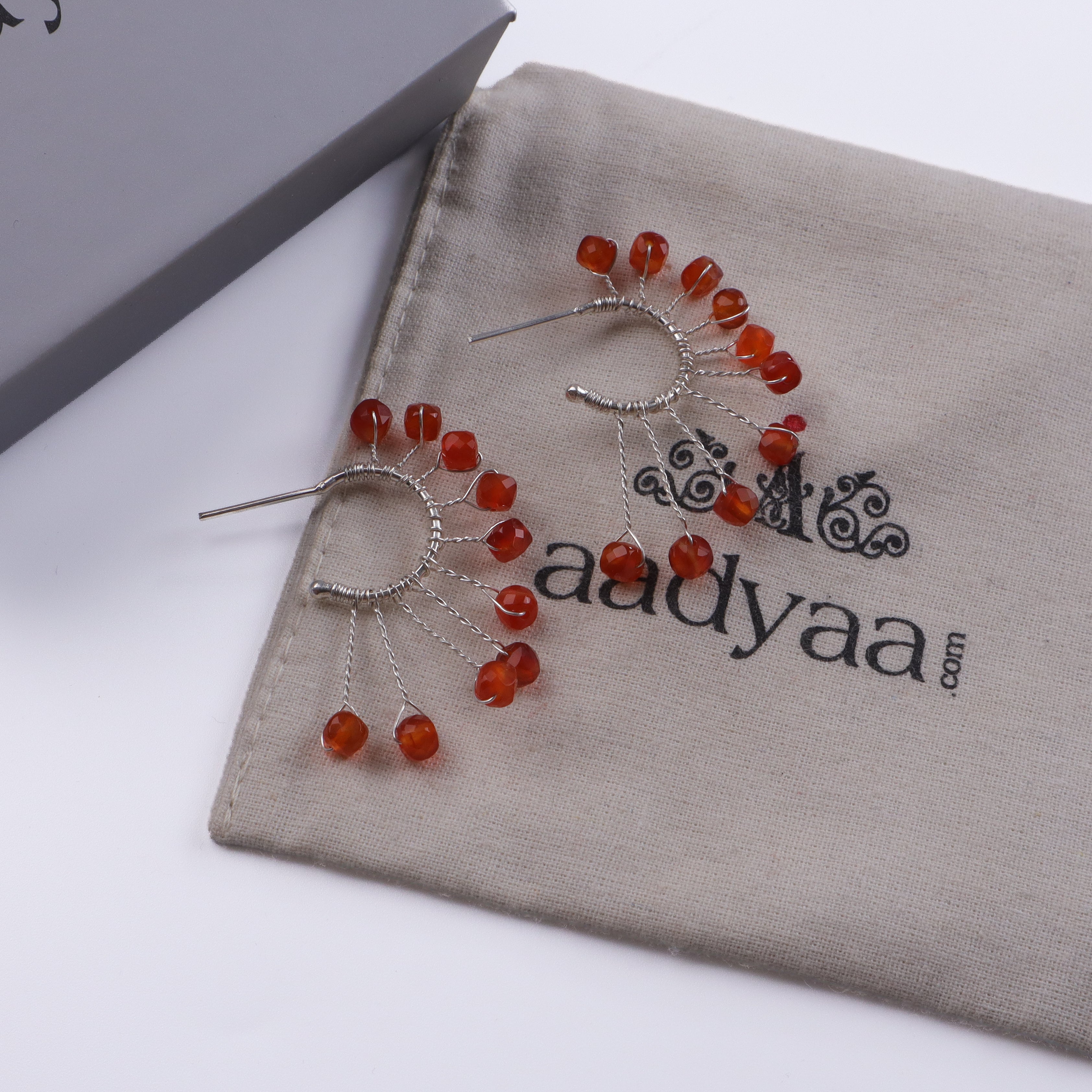 Carnelian Hoops (Project Handmade)