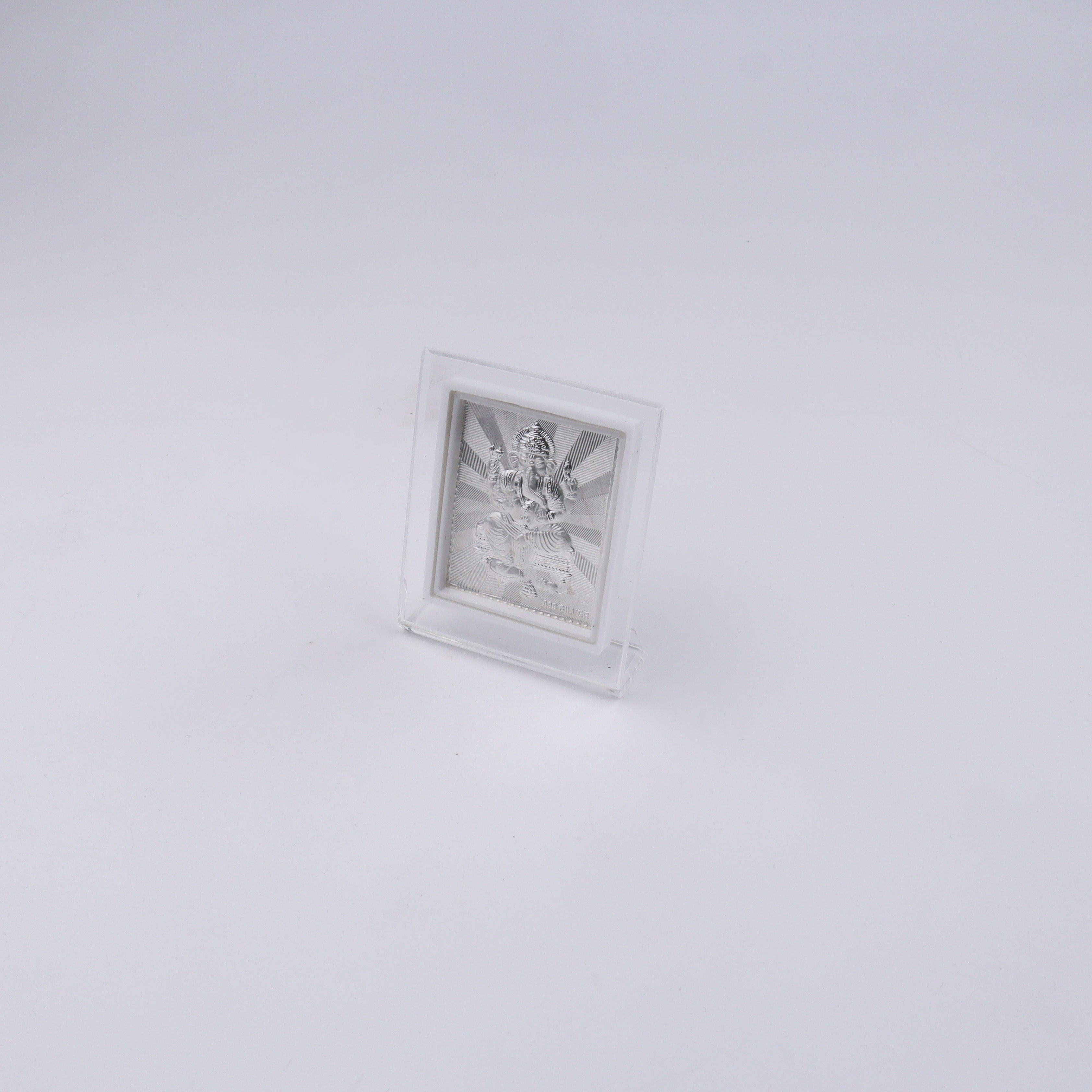 Silver Ganapati Frame (Small)