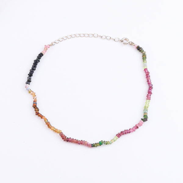 Tourmaline Anklet | 92.5 Sterling Silver