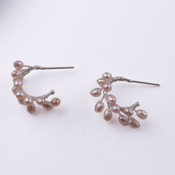 Rice Pearl Vine Hoops (Project Handmade)