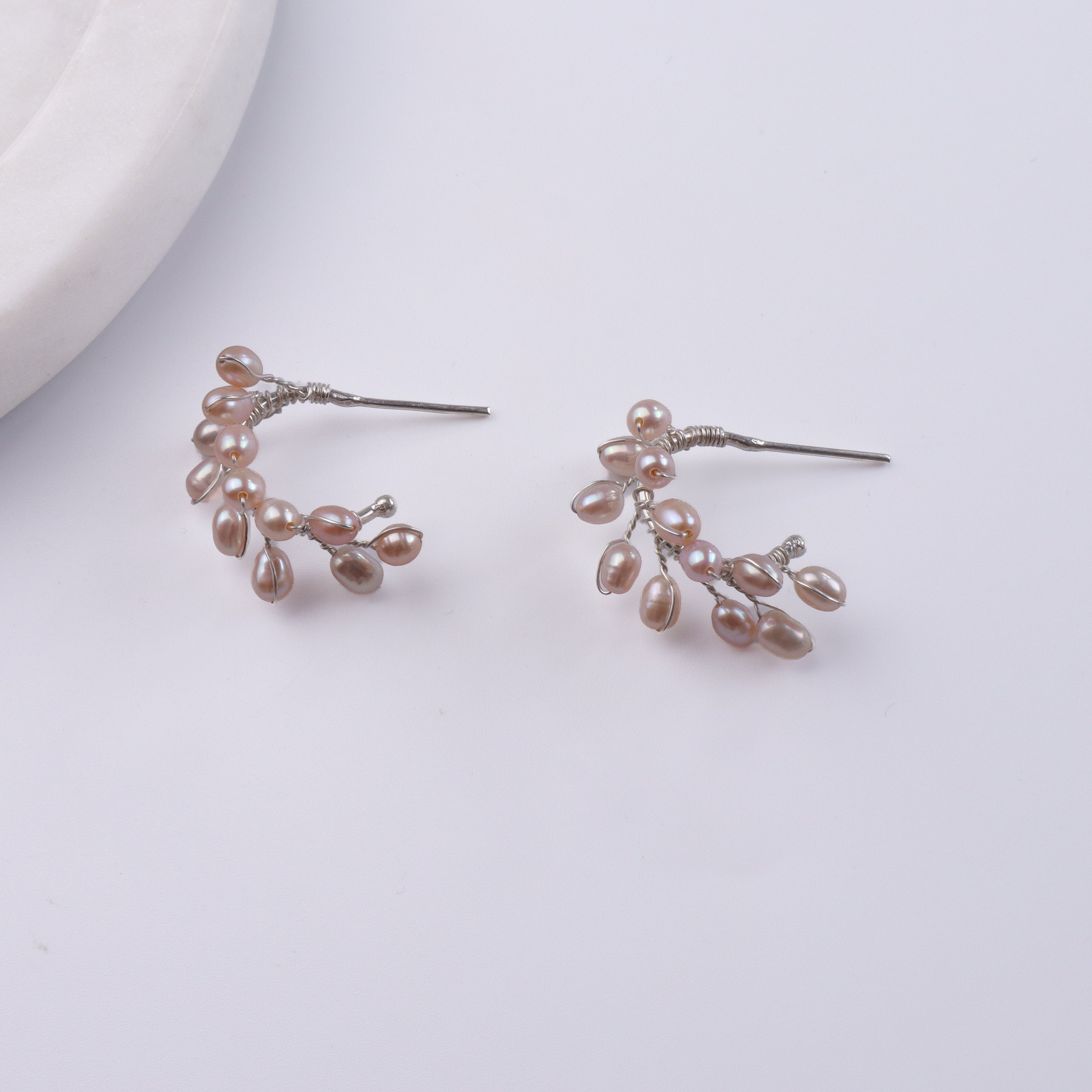 Rice Pearl Vine Hoops (Project Handmade)