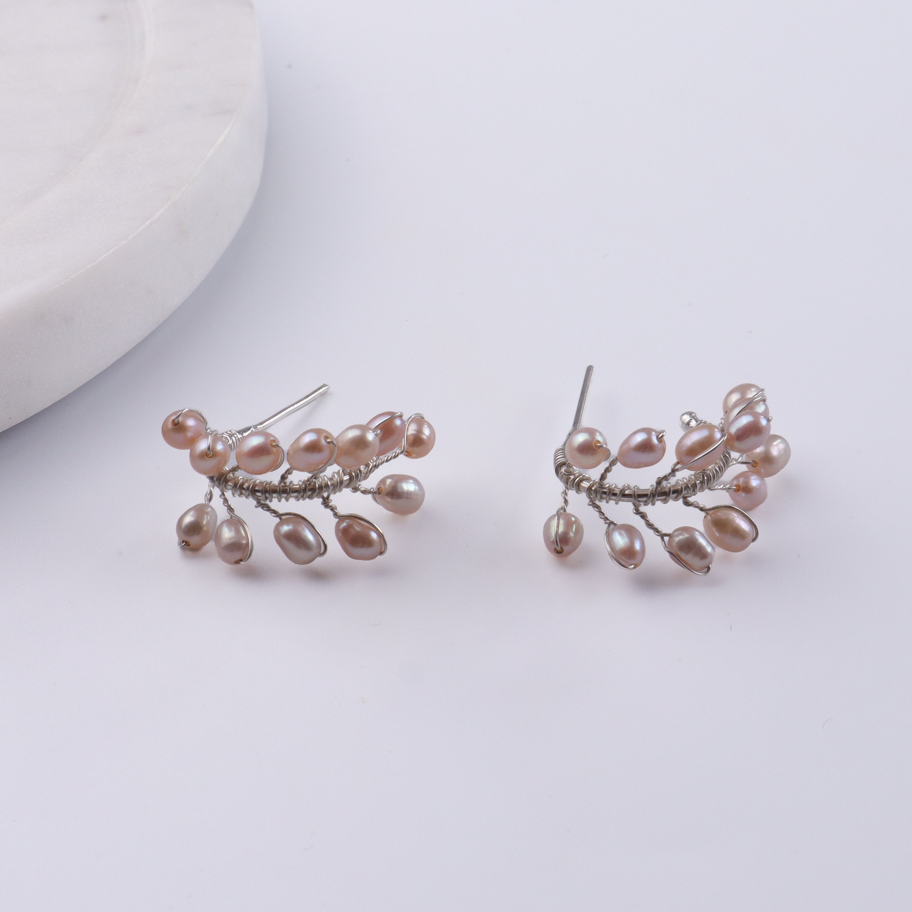 Rice Pearl Vine Hoops (Project Handmade)