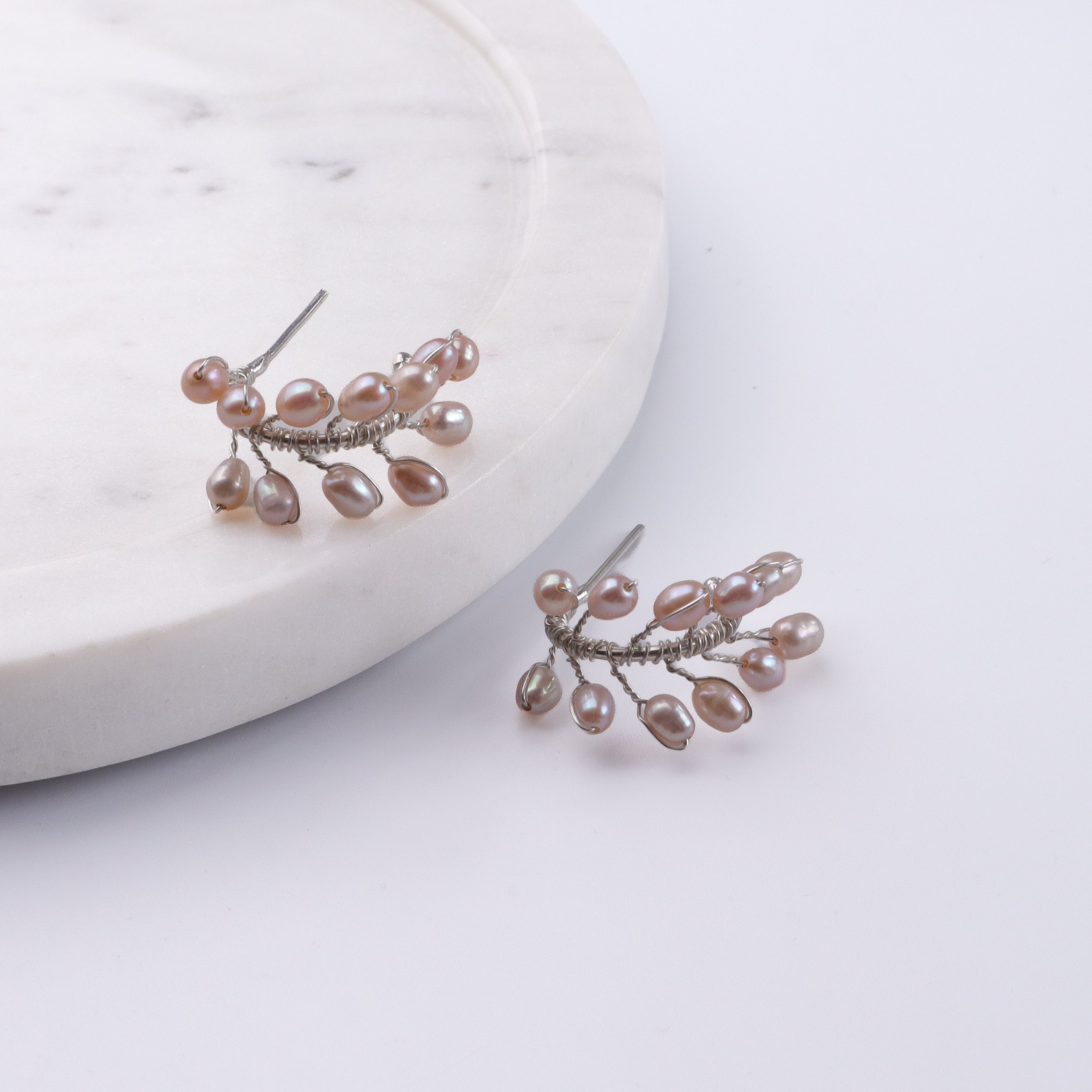 Rice Pearl Vine Hoops (Project Handmade)
