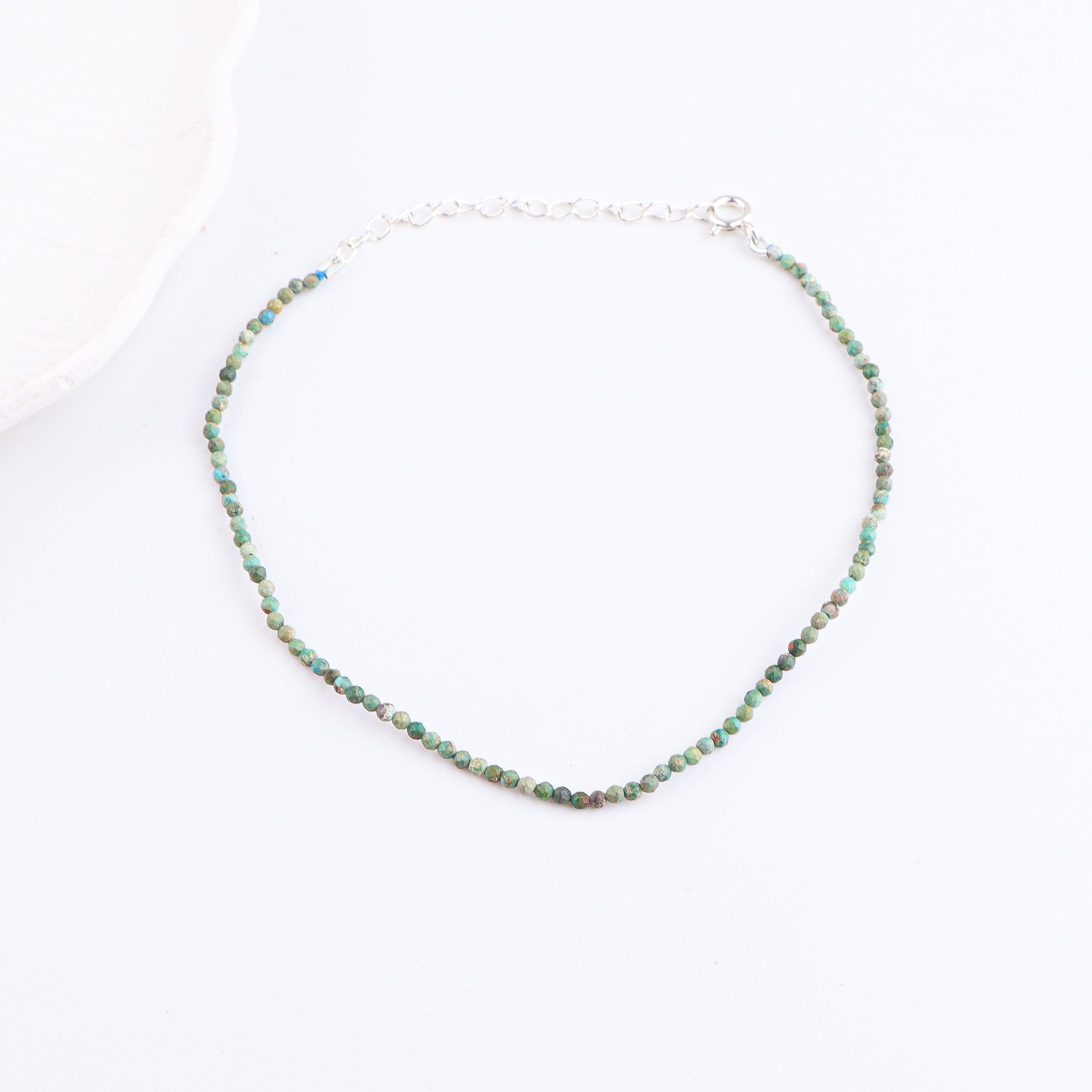 Micro Firoza Anklet | 92.5 Sterling Silver