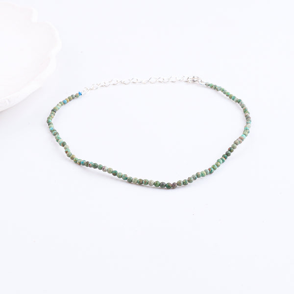 Micro Firoza Anklet | 92.5 Sterling Silver