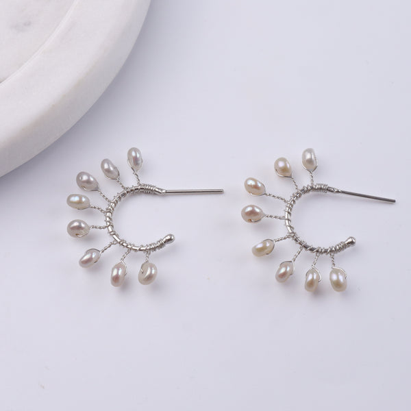 Freshwater Pearl Hoops (Project Handmade)