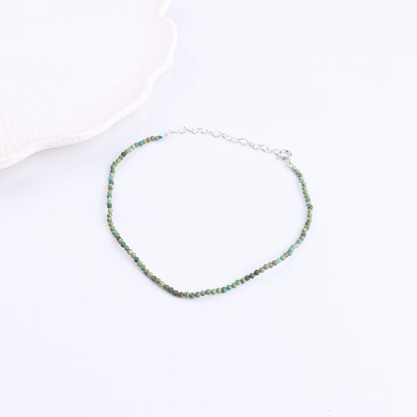 Micro Firoza Anklet | 92.5 Sterling Silver