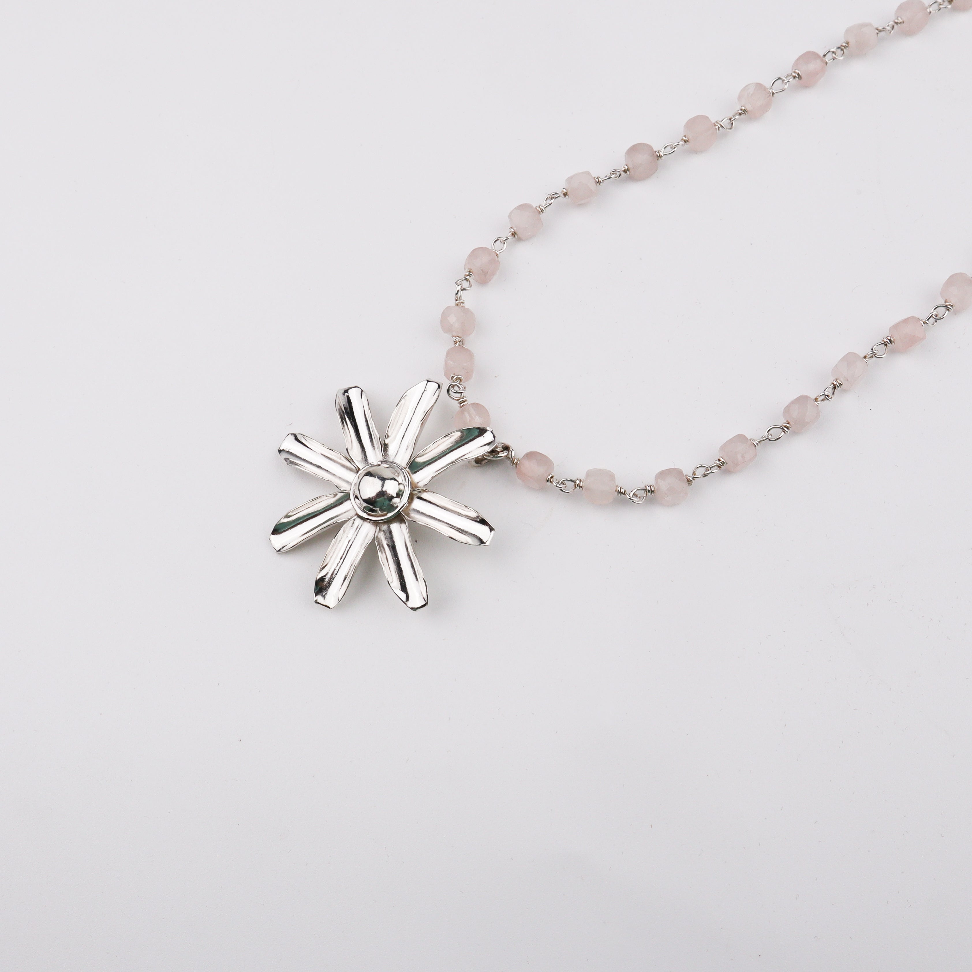 Gulbahaar Necklace with Rose Quartz