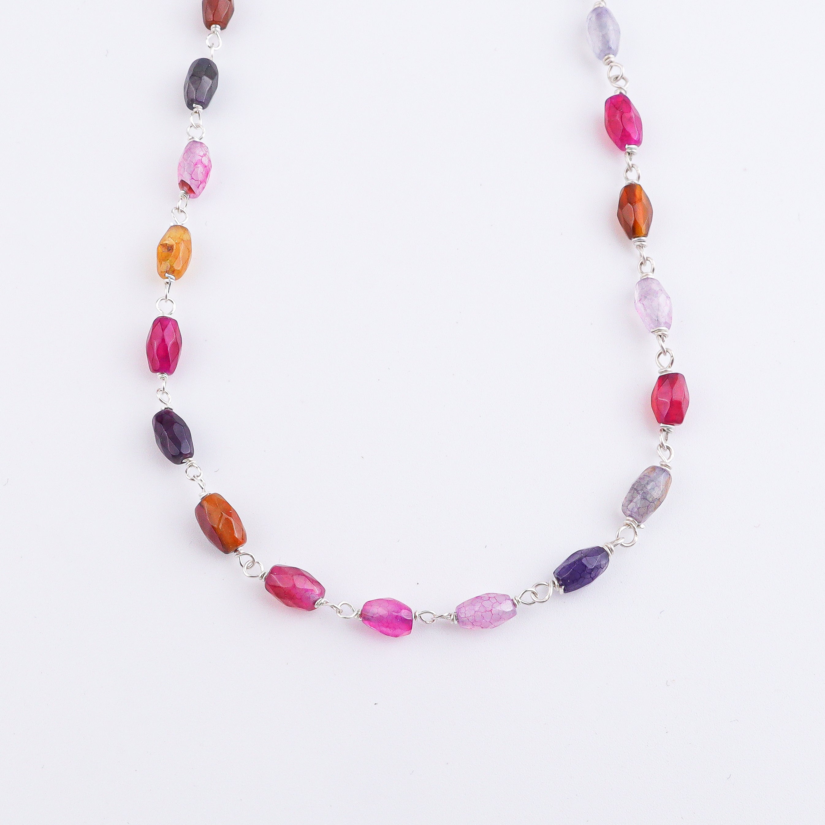 Multicolor Agate Ganthan | 92.5 Silver