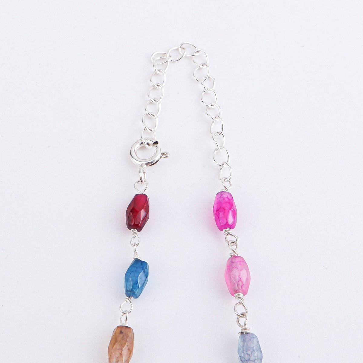 Multicolor Agate Ganthan | 92.5 Silver