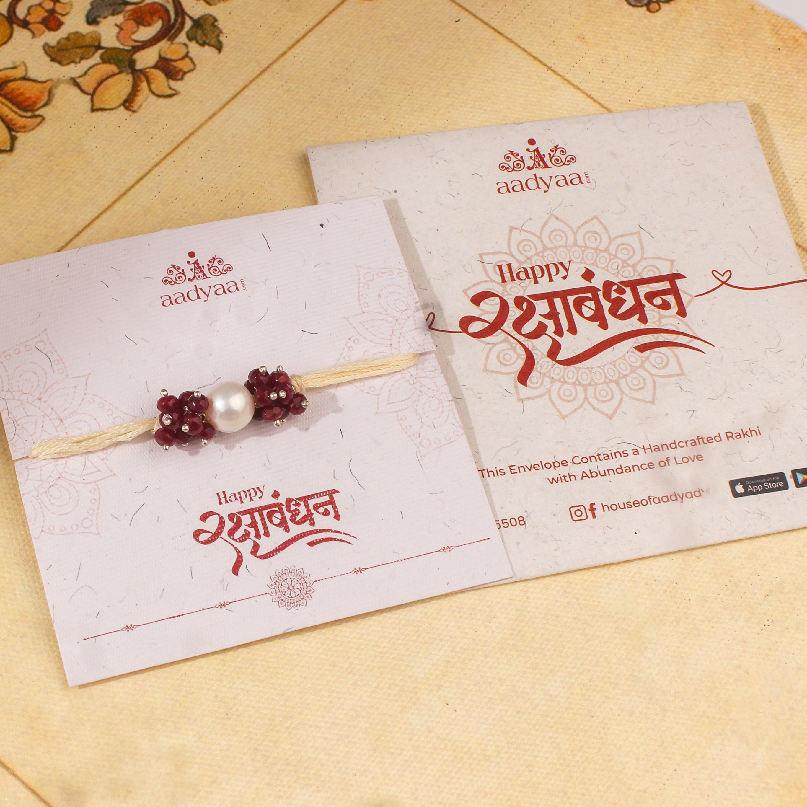 Handmade Garnet Rakhi