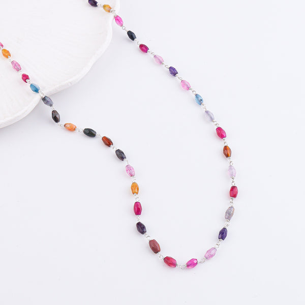 Multicolor Agate Ganthan | 92.5 Silver