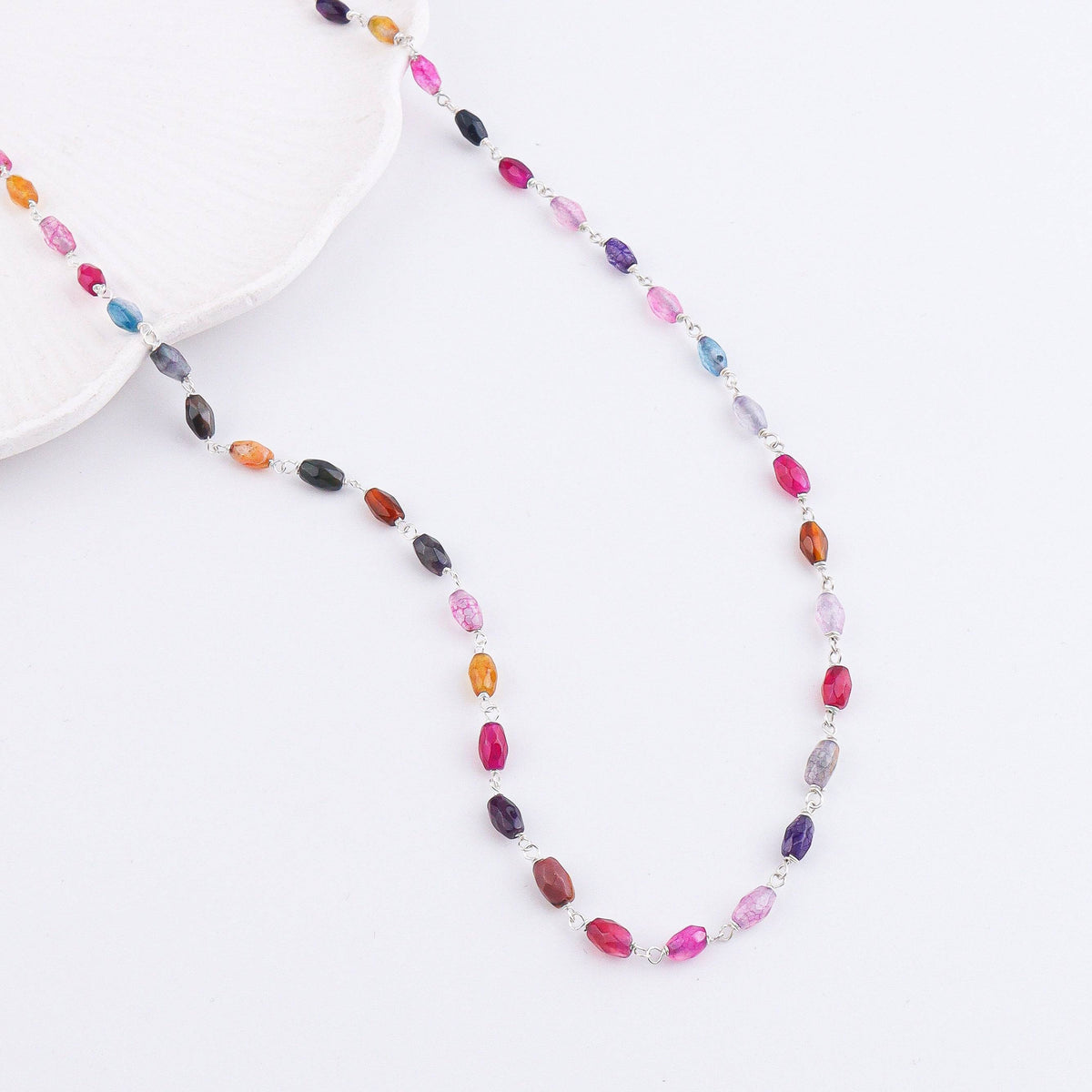 Multicolor Agate Ganthan | 92.5 Silver