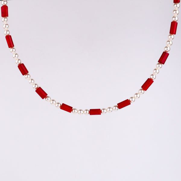 Pearl Necklace with Corals