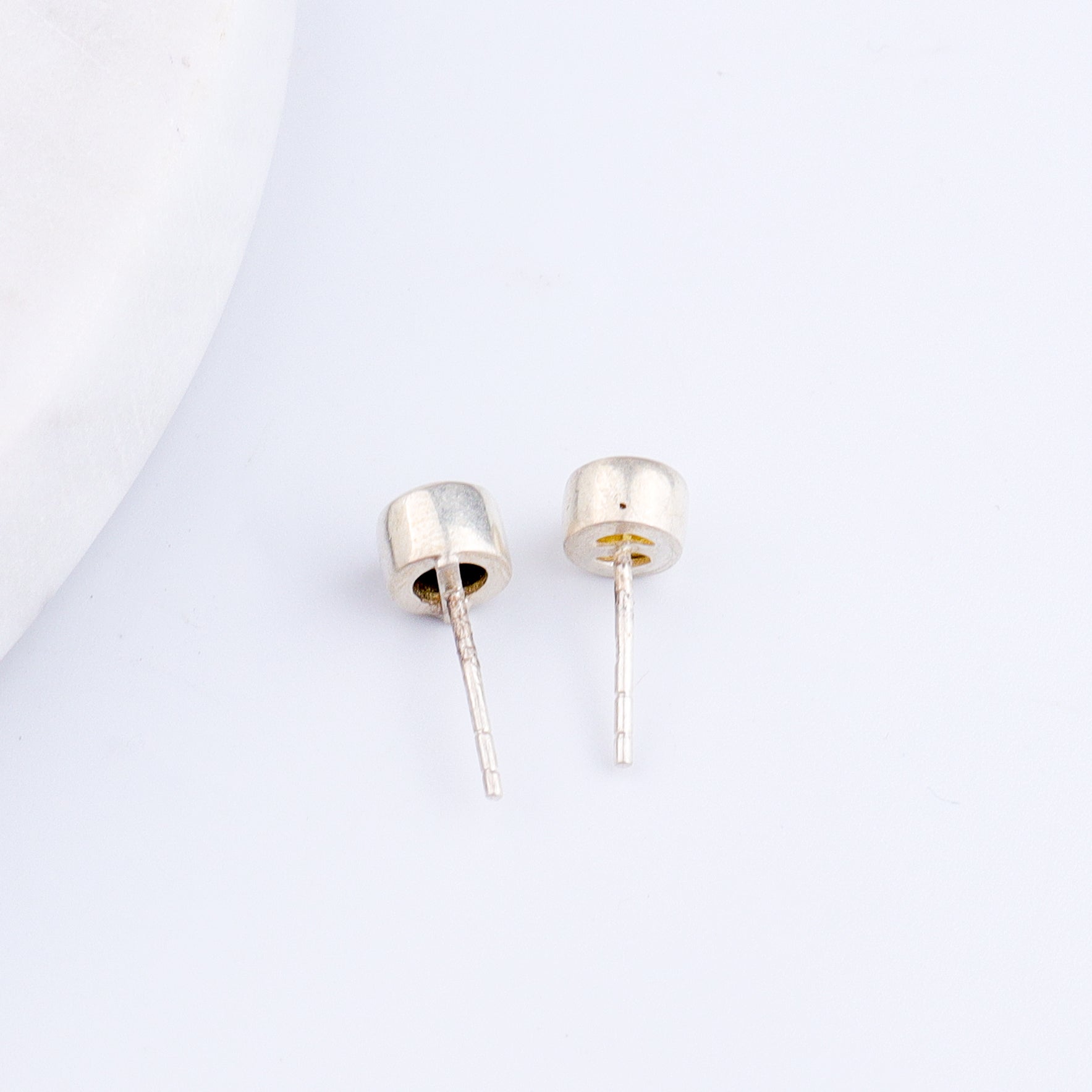 Yellow CZ Stone Studs