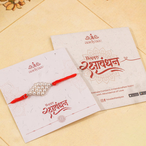 Handmade Pearl Rakhi
