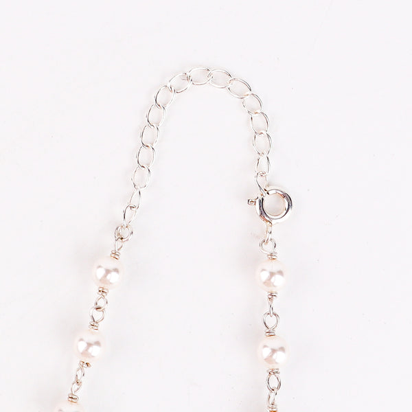 Multicolour Stone Necklace with Pearl Ganthan