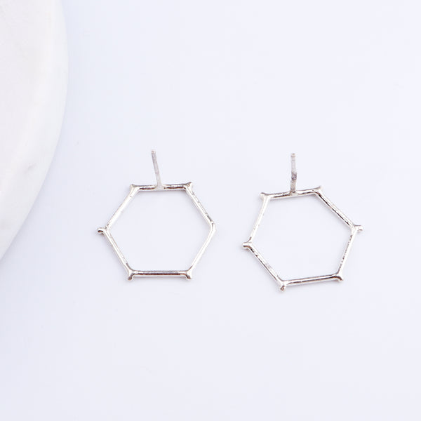 Handmade Hexagonal Earring (Plain)
