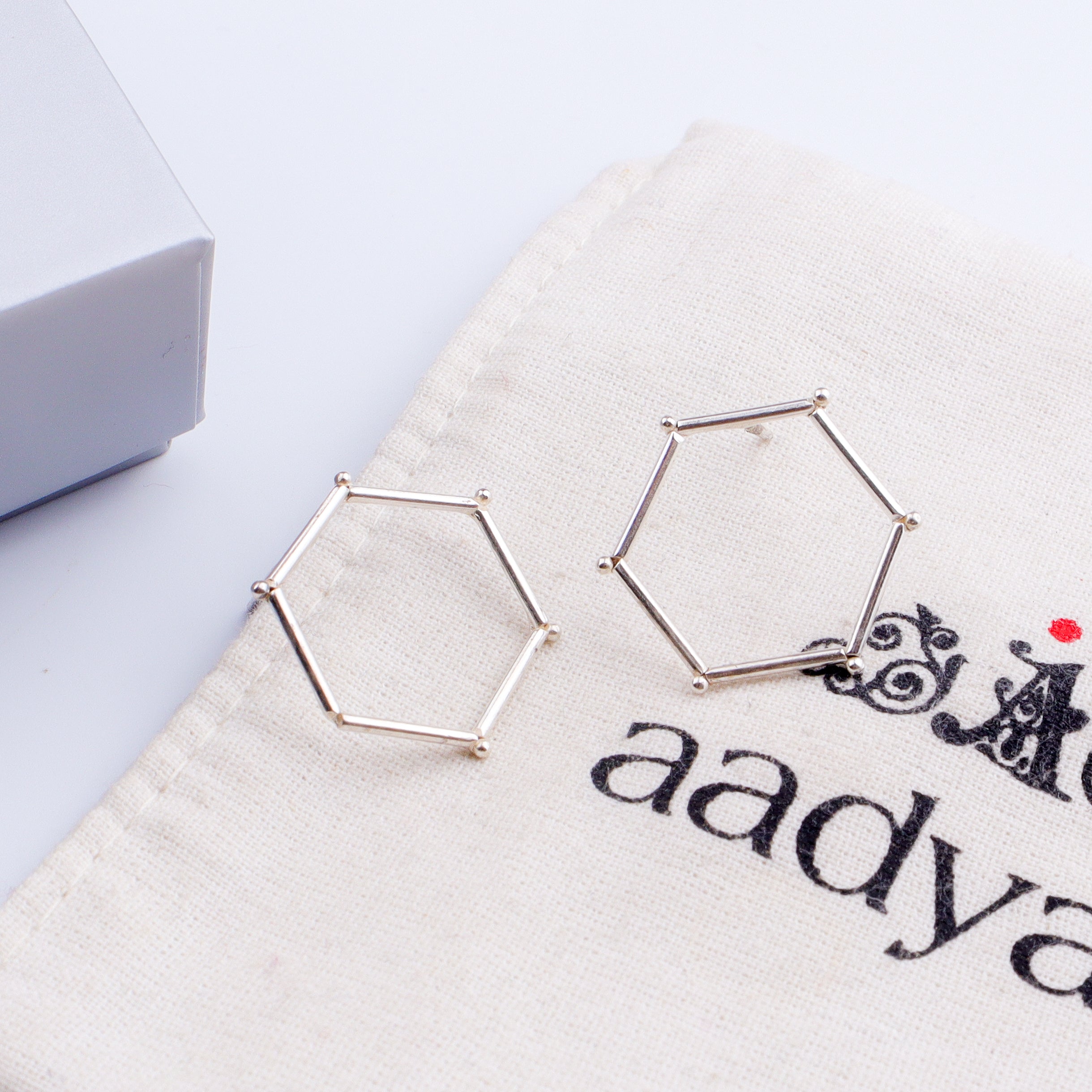 Handmade Hexagonal Earring (Plain)