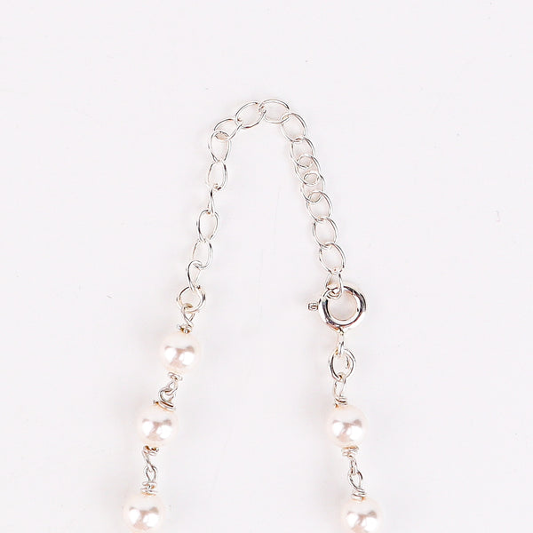 Multicolour Stone Necklace with Pearl Ganthan
