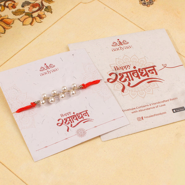 Handmade Pearl Rakhi