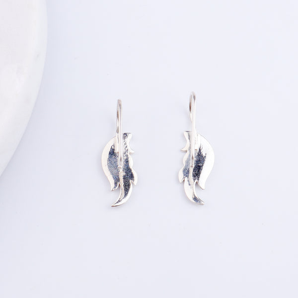Silver Wing Earcuffs