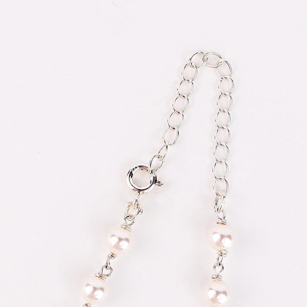Multicolour Stone Necklace with Pearl Ganthan