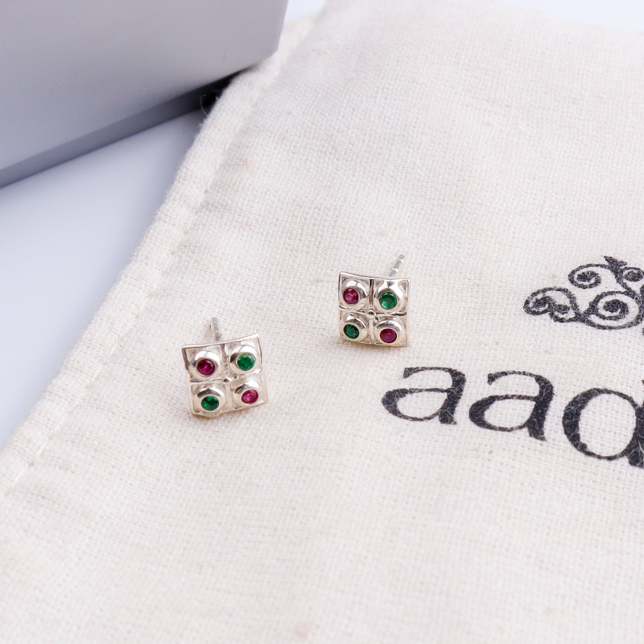 Silver Nakshatra Studs