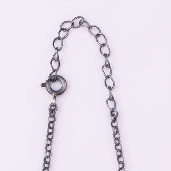 Silver CZ Flower Tanmani Set with Pearls
