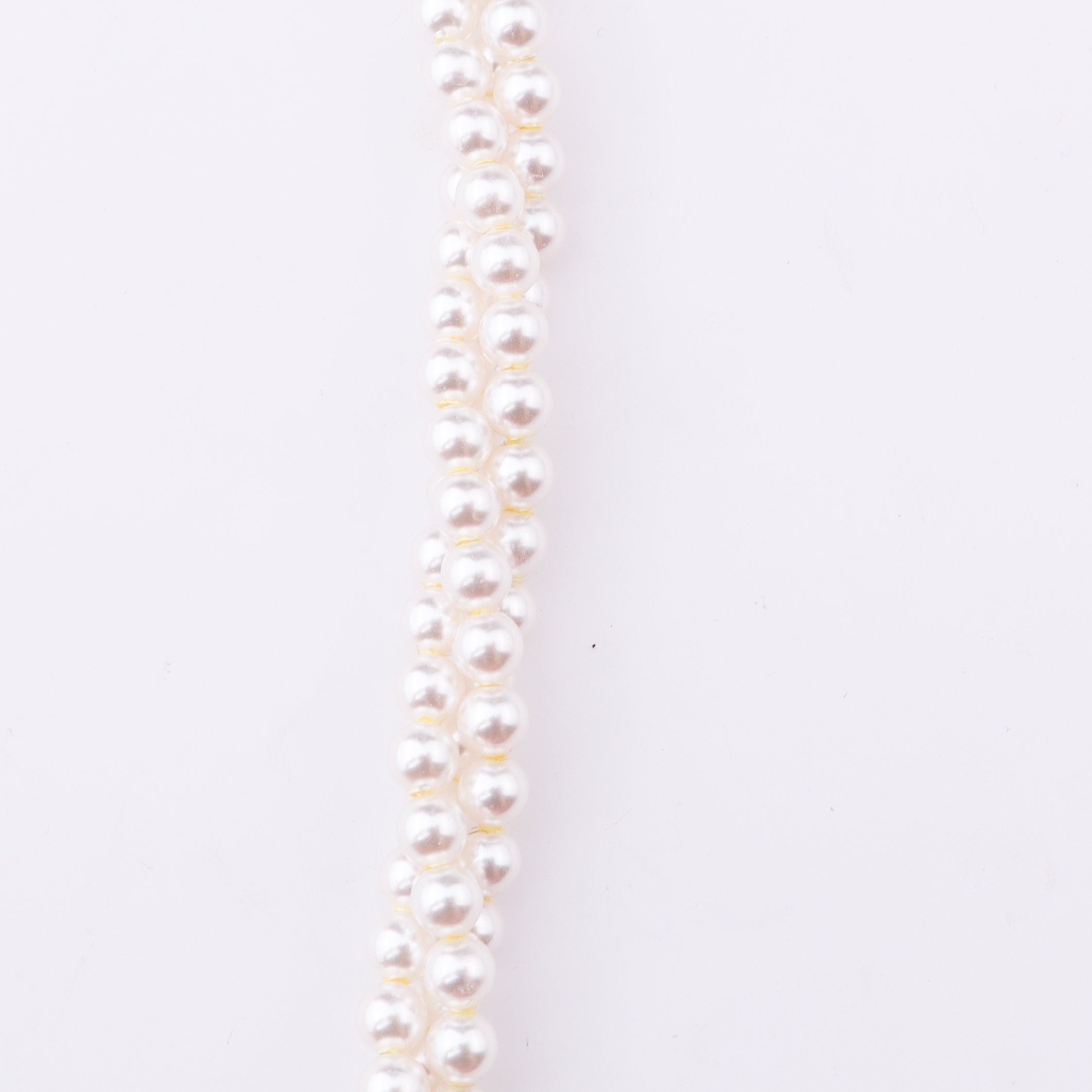 Silver CZ Flower Tanmani Set with Pearls (3 Leaf)