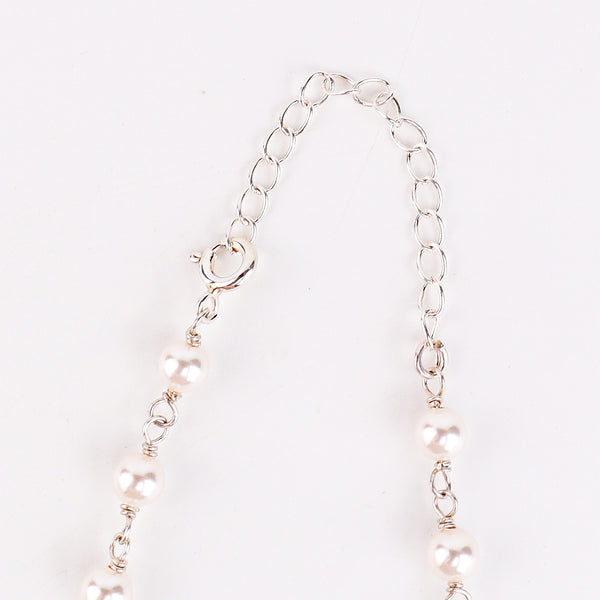 Multicolour Stone Necklace with Pearl Ganthan