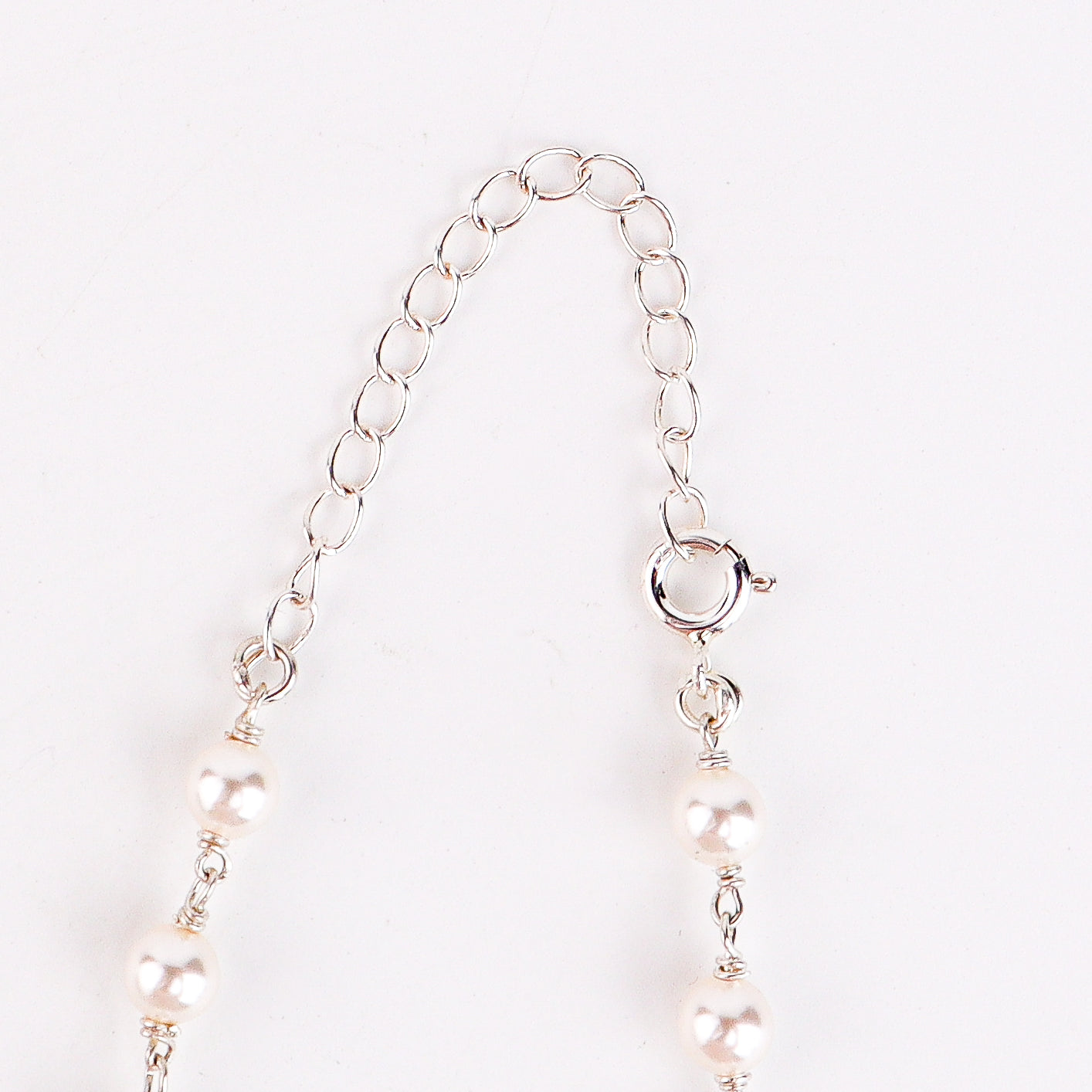 Multicolour Stone Necklace with Pearl Ganthan