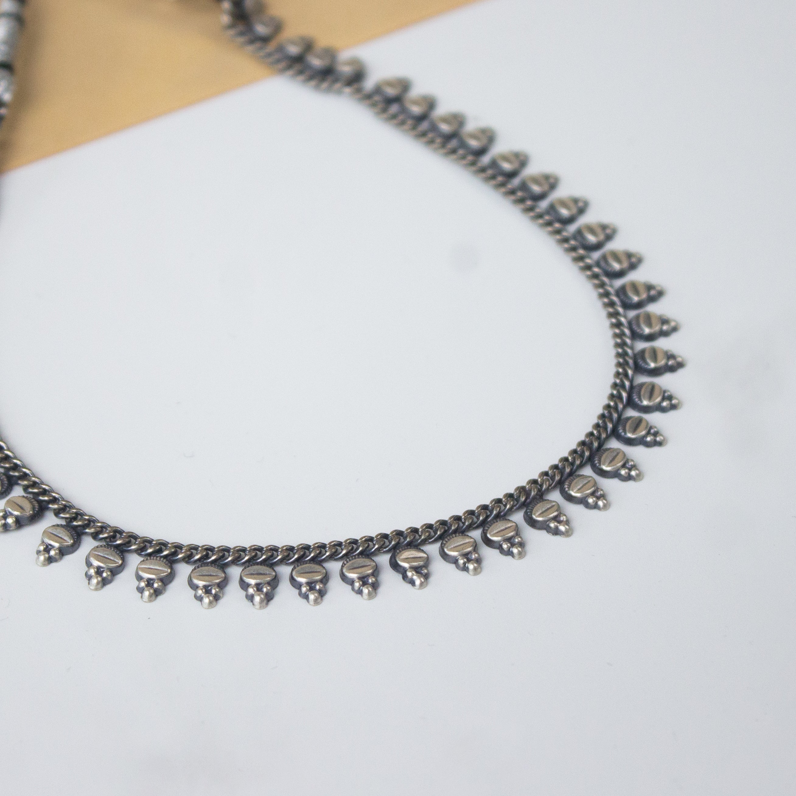 Delicate Silver Leaflet Set