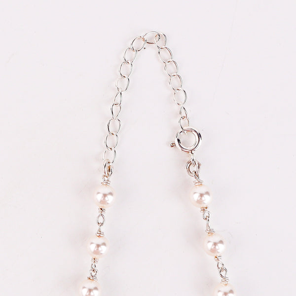 Multicolour Stone Necklace with Pearl Ganthan