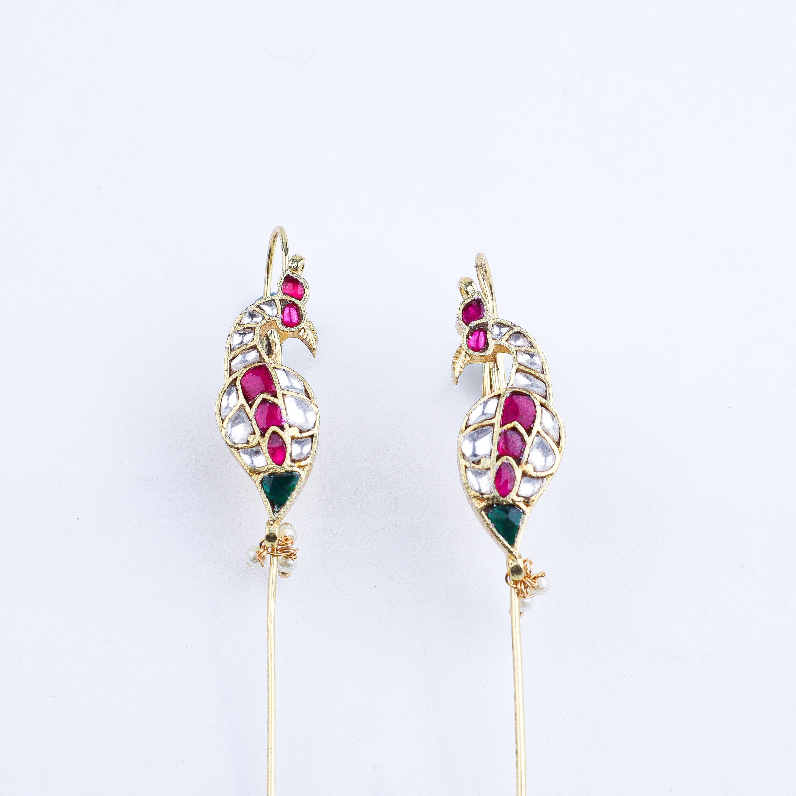 Close-up of 22K Gold-Plated Fashion Earcuff showcasing intricate detailing, fine craftsmanship, and rich 22K gold plating