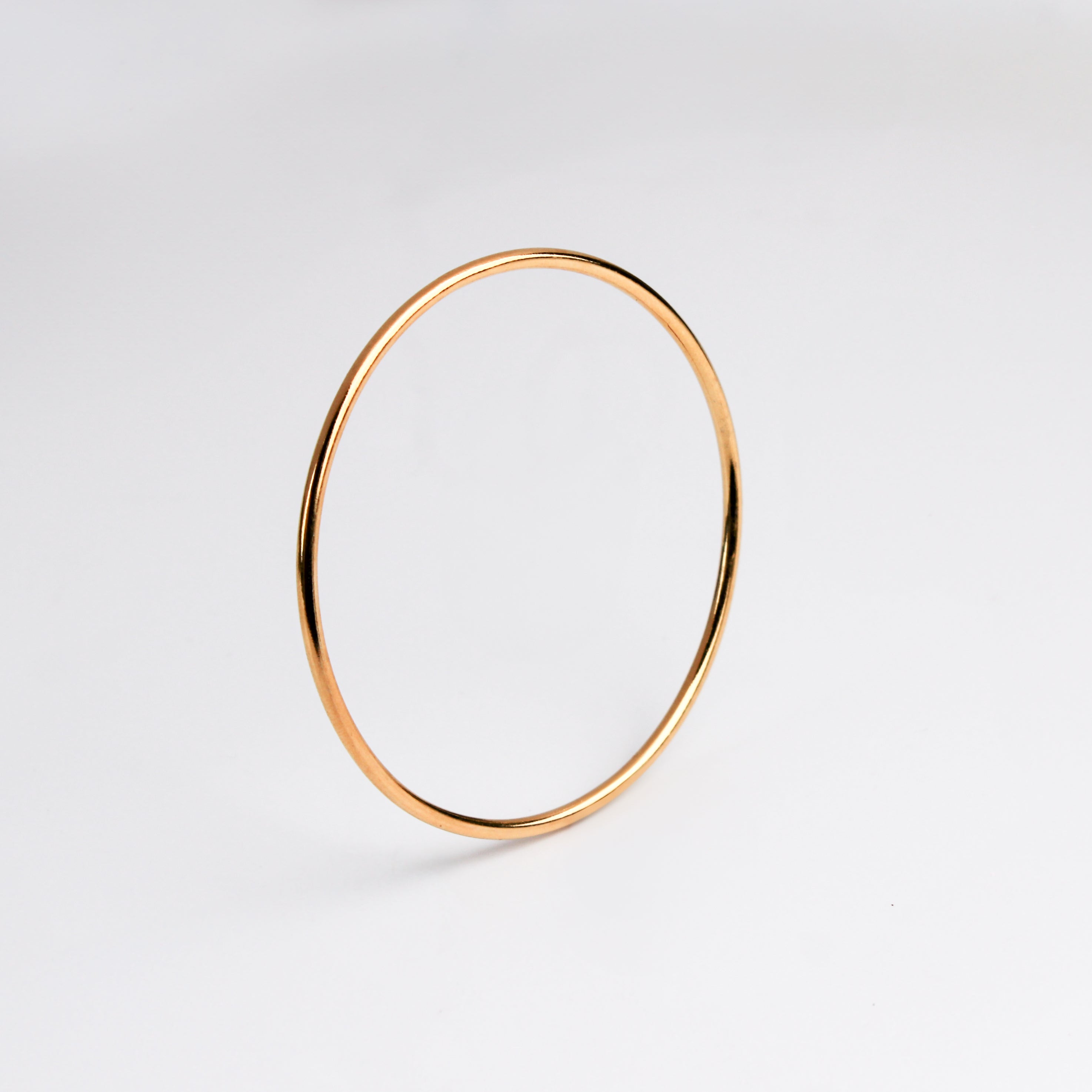 Plain Silver Bangle | 92.5 Silver | 22K Gold Plated