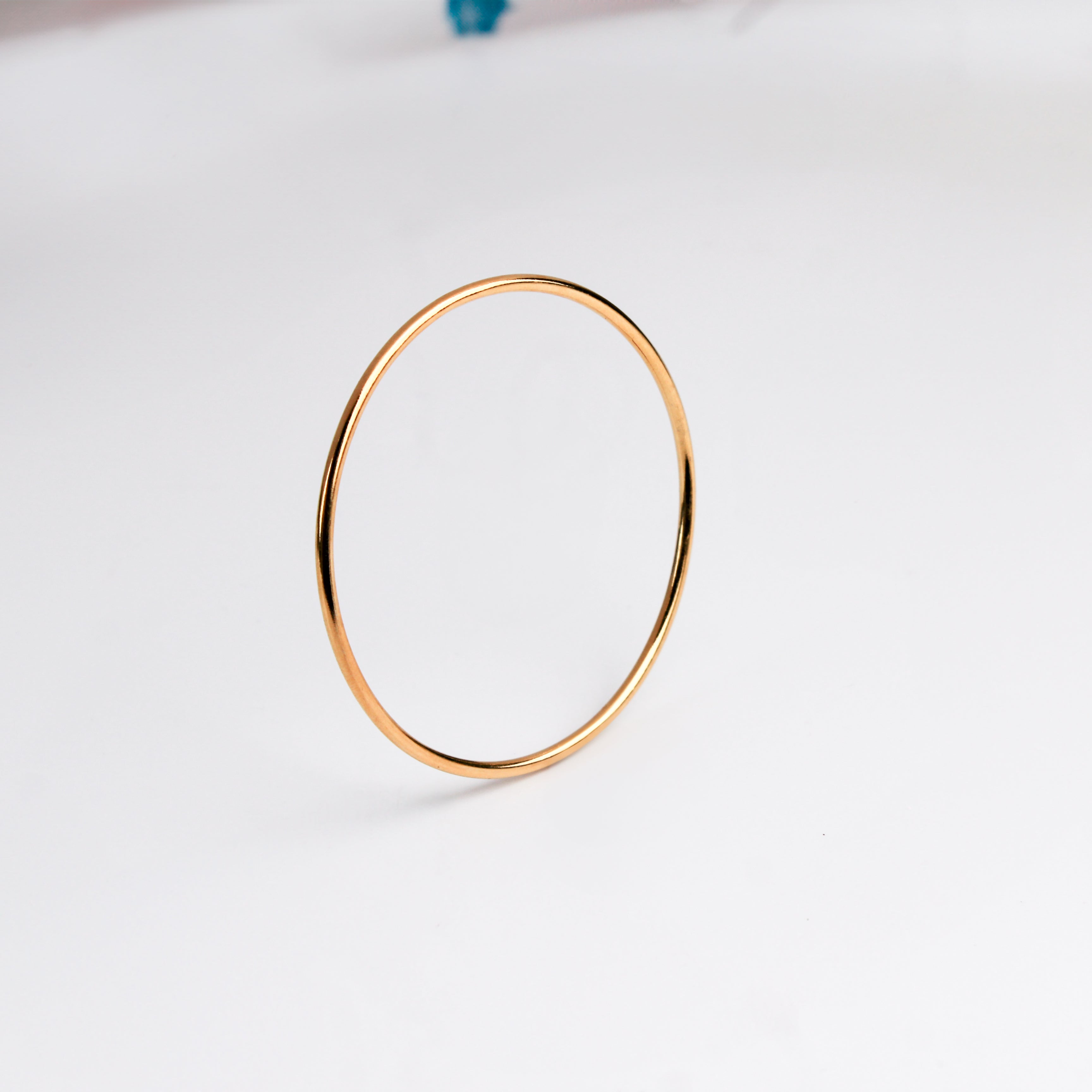 Plain Silver Bangle | 92.5 Silver | 22K Gold Plated