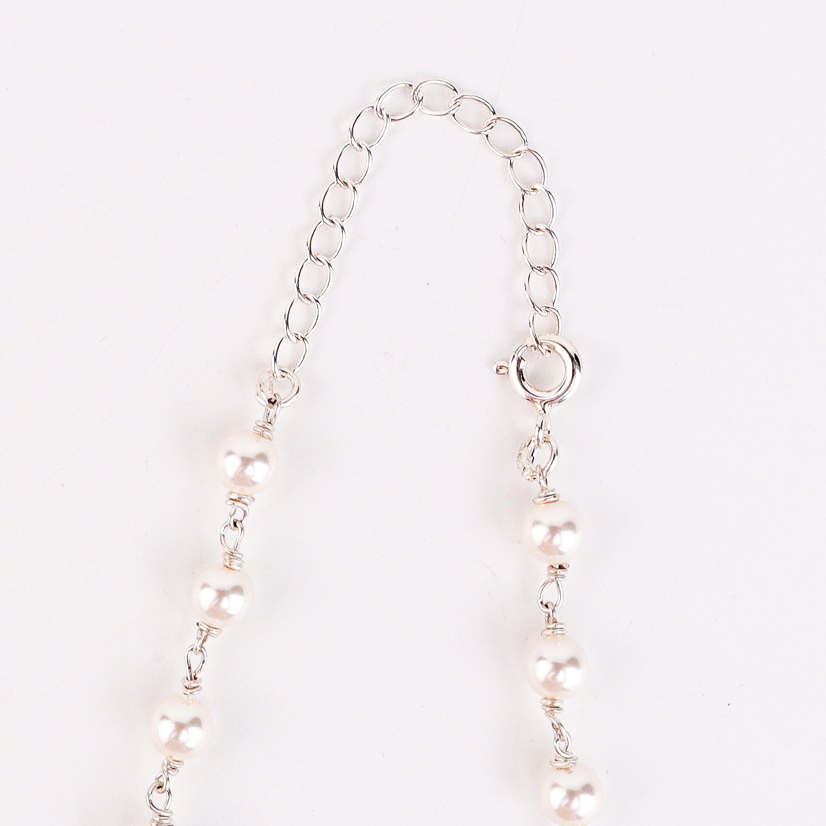 Multicolour Stone Necklace with Pearl Ganthan