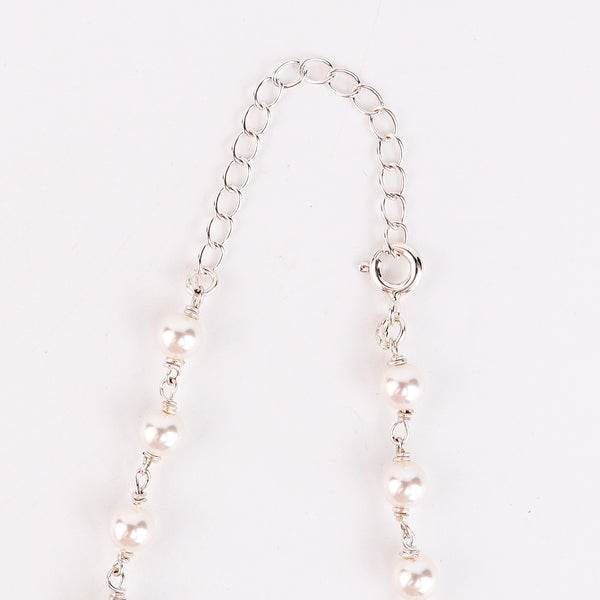 Multicolour Stone Necklace with Pearl Ganthan