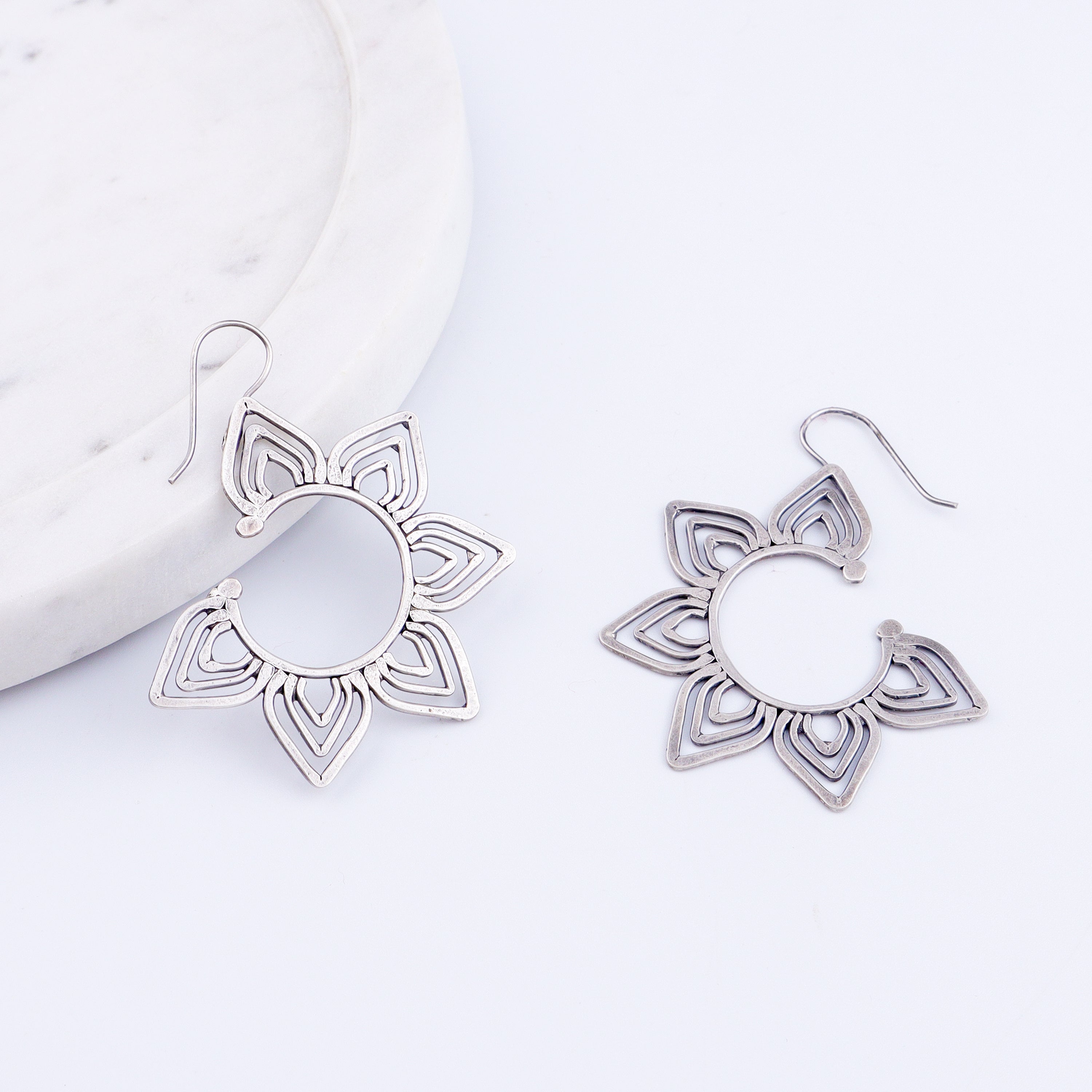 Kumudini ( Lily ) Hammered Earring